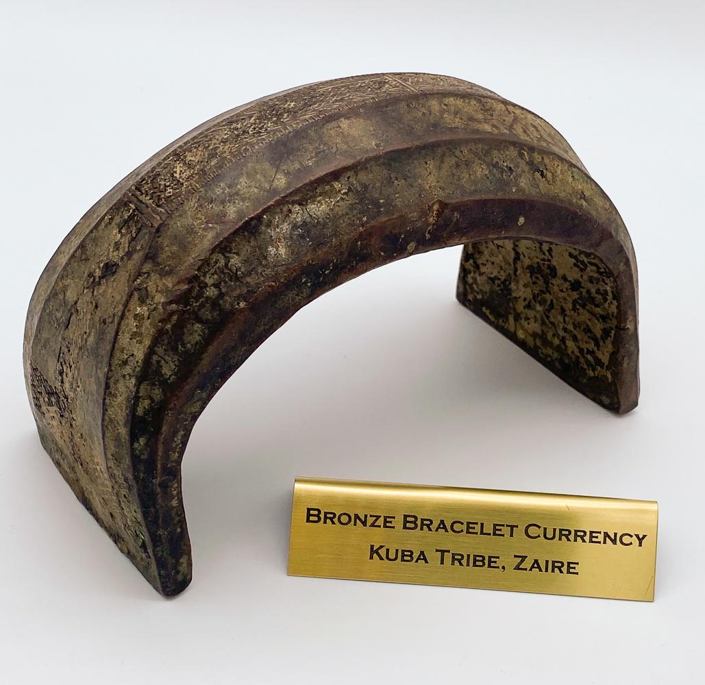 Bronze Kuba Bracelet On Custom Lucite Stand (1 of 4)