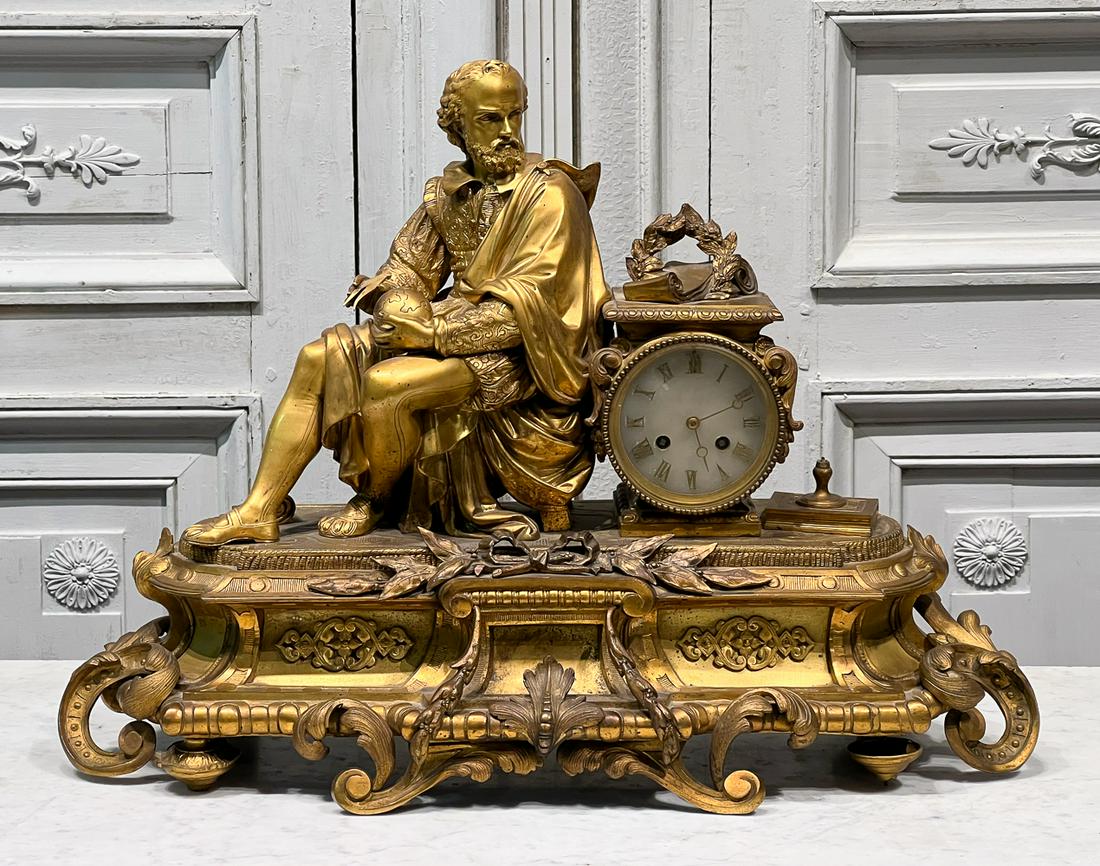 19th Century French Gilt Bronze Clock (1 of 15)