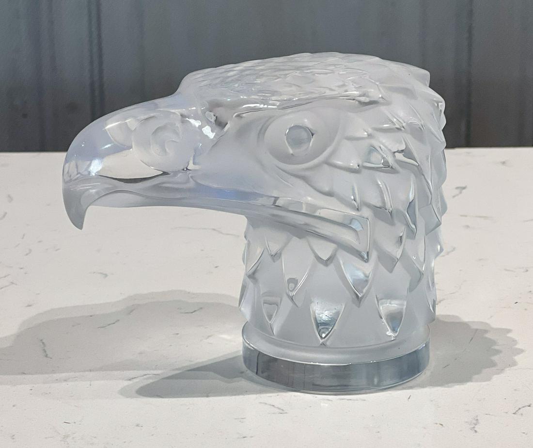 Lalique Eagle Head Glass Mascot (1 of 9)
