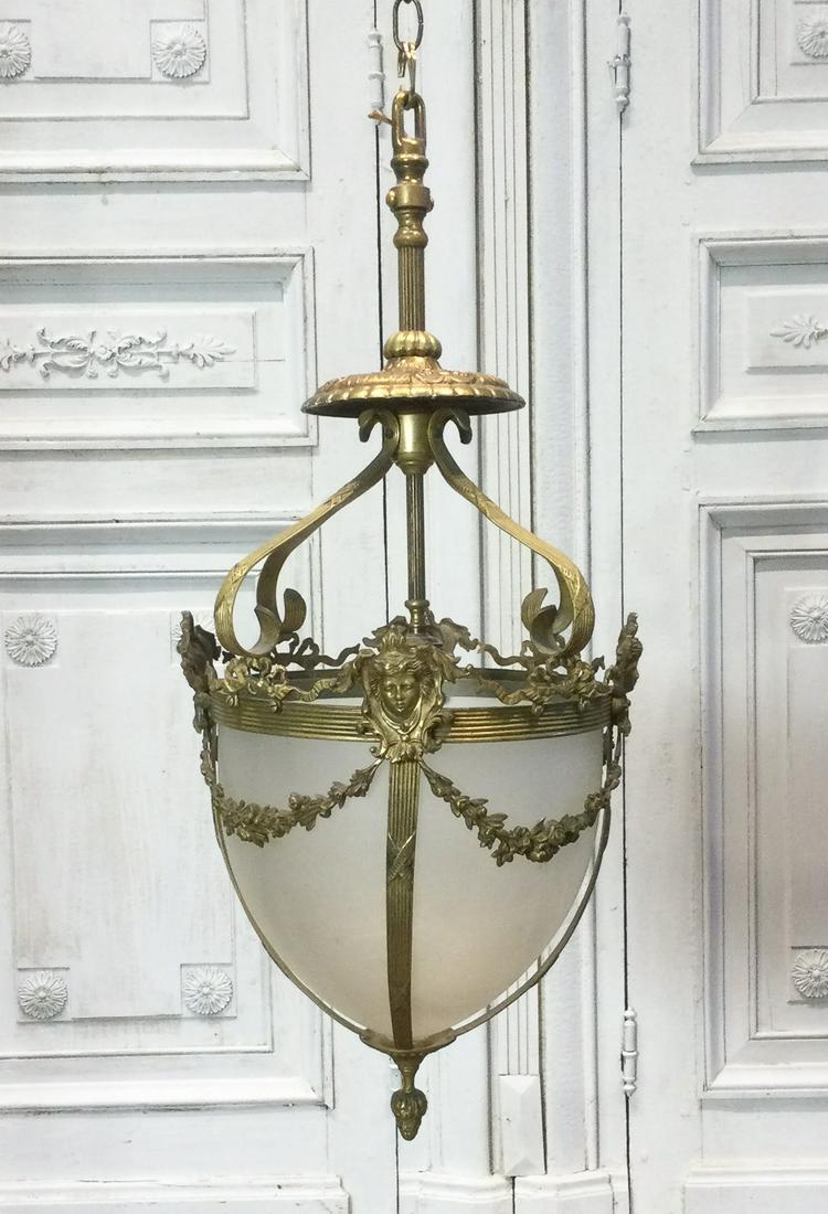 Louis XVI Style Gilt Bronze Lantern (1 of 3)