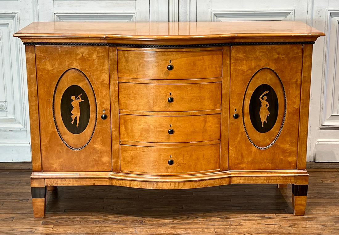 Biedermeier Style Inlaid Maple Server (1 of 15)