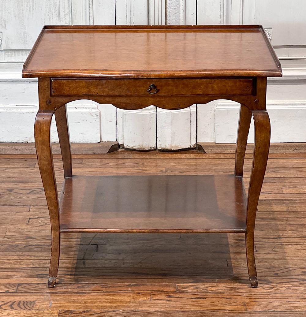 French Country Style Fruitwood Side Table (1 of 9)