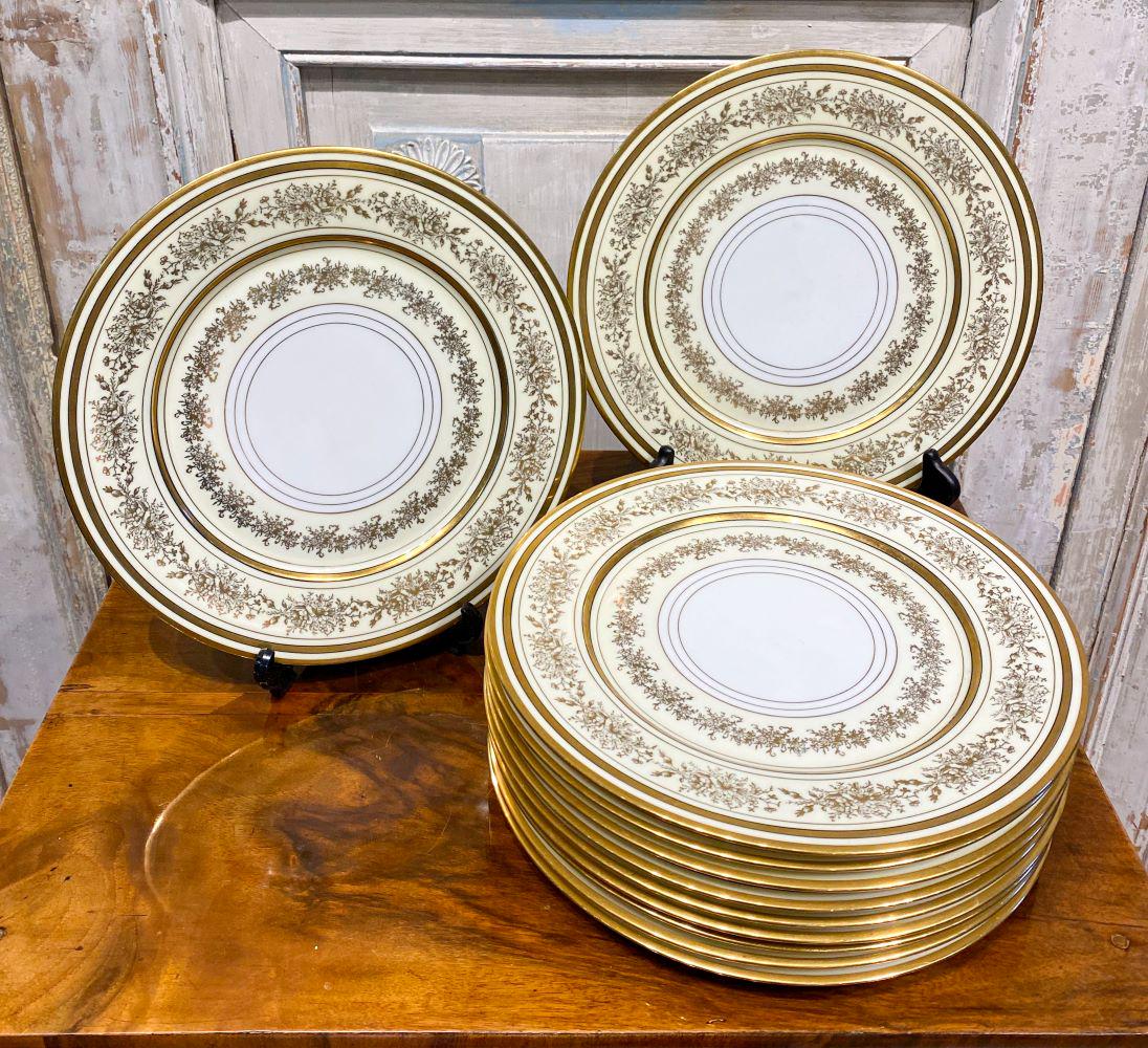Set Of 11 Czech Porcelain Service Plates (1 of 4)