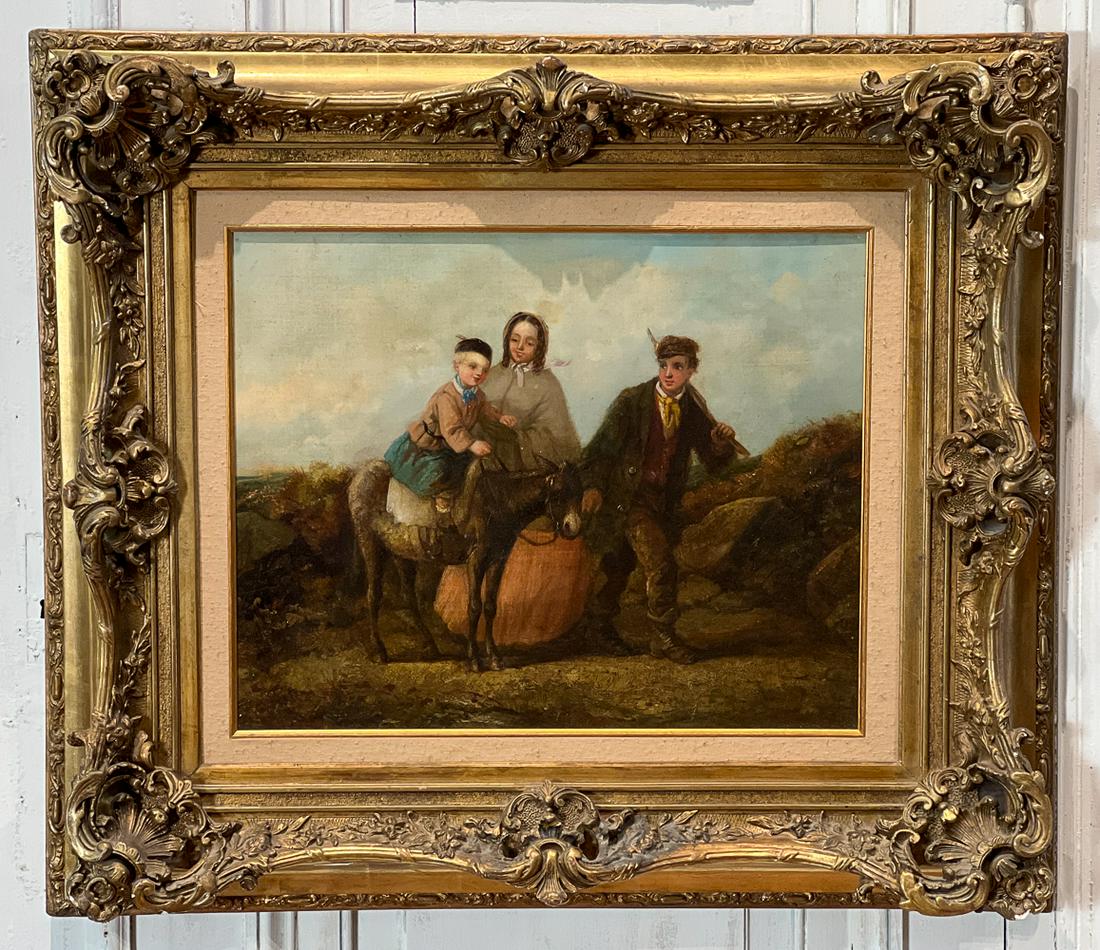 Riding A Donkey, Oil On Canvas (1 of 8)