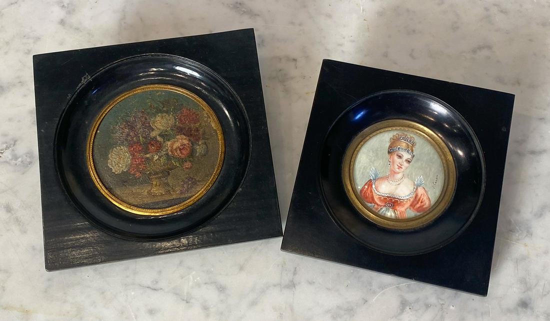 Two French Miniature Paintings (1 of 4)