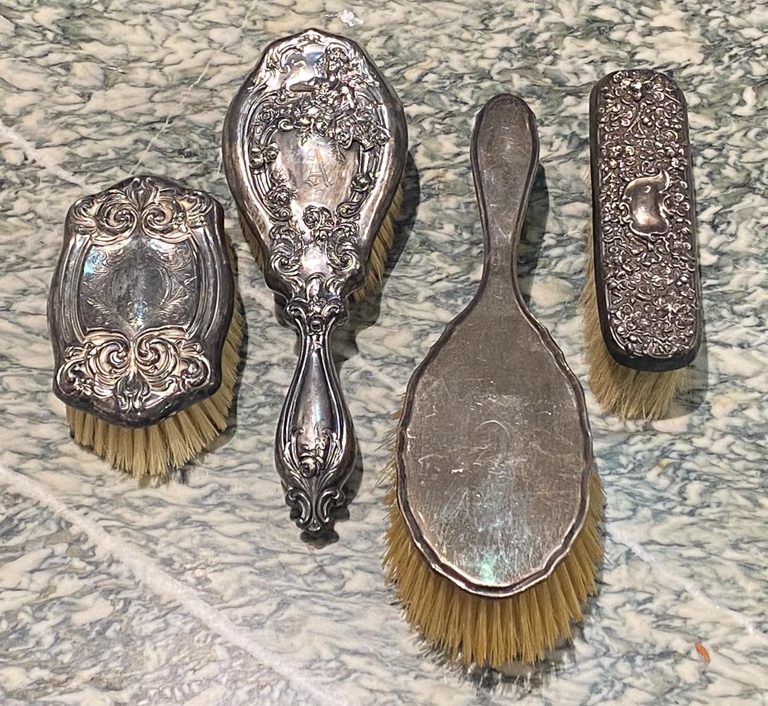 4 Sterling Silver Brushes (1 of 4)