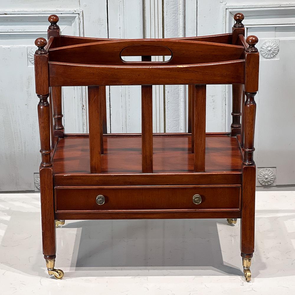 Regency Style Mahogany Canterbury (1 of 10)