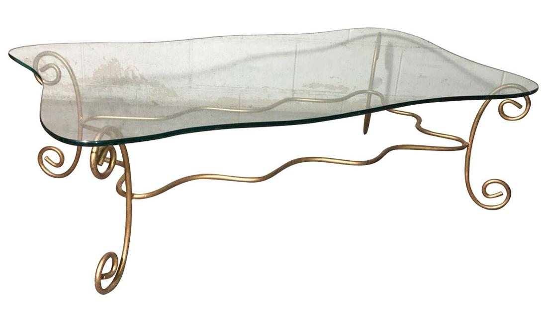 Mid Century Modern Glass Top Table (1 of 3)