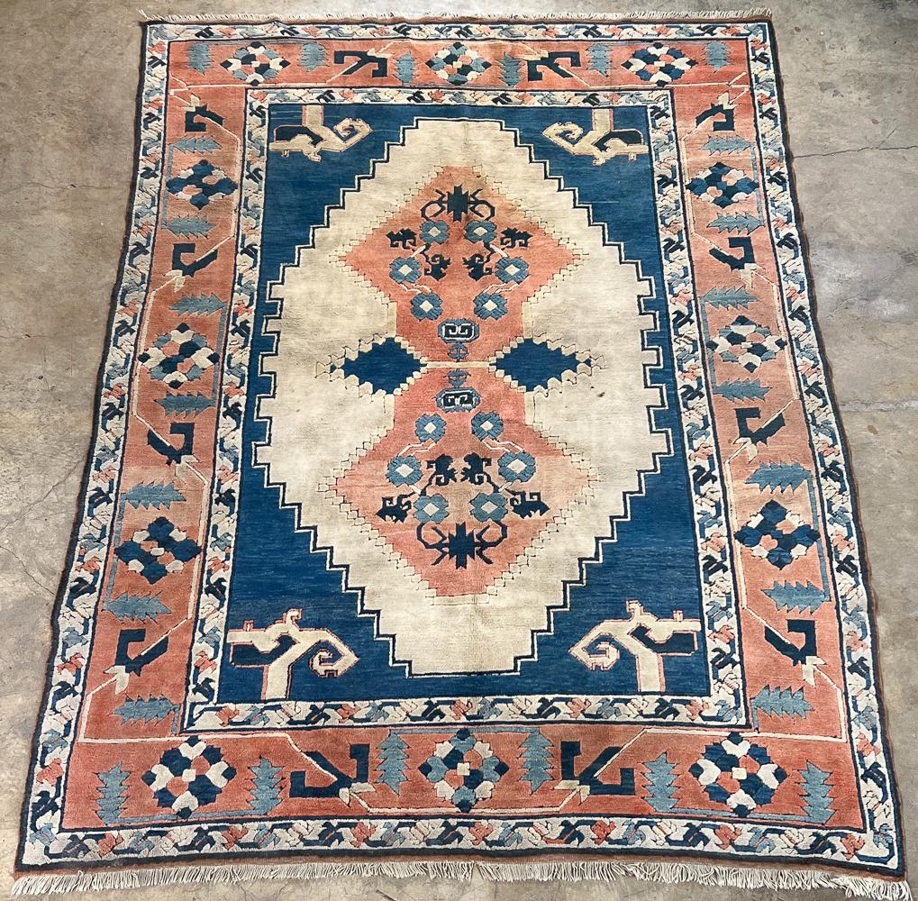 Indo Turkish Oushak Rug, 6’11 x 9’8 (1 of 12)