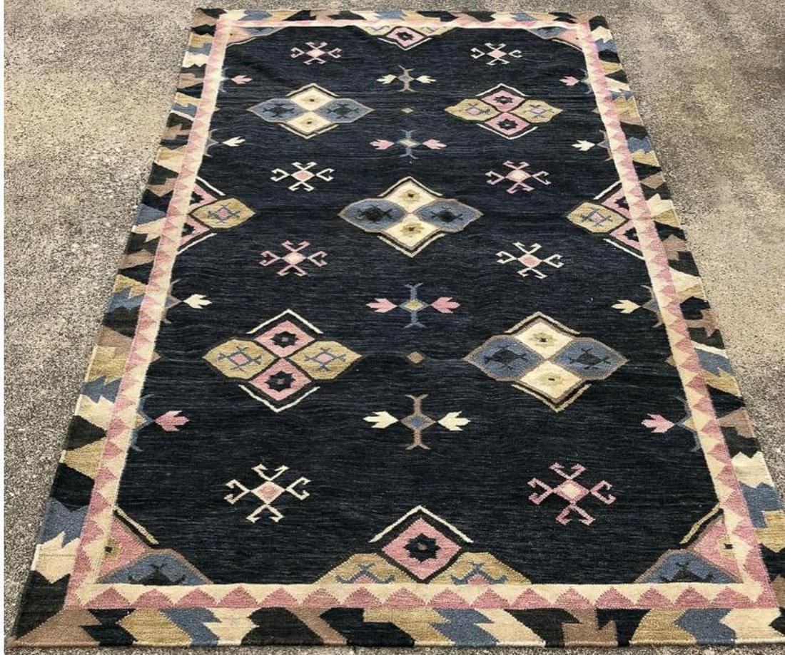 Flat-weave Wool Klim Rug, 8'2 x 4'11 (1 of 3)