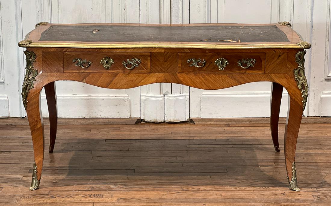 19th Century French Bureau Plat (1 of 12)