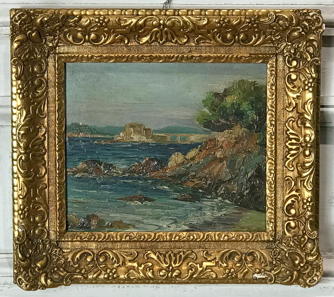 Cote D' Azur Beach Scene, Signed Martelli (1 of 8)