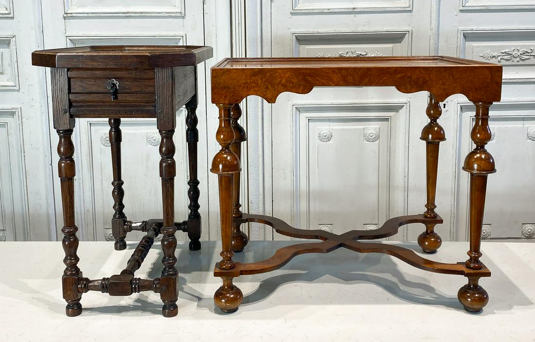Two William And Mary Style Side Tables (1 of 3)