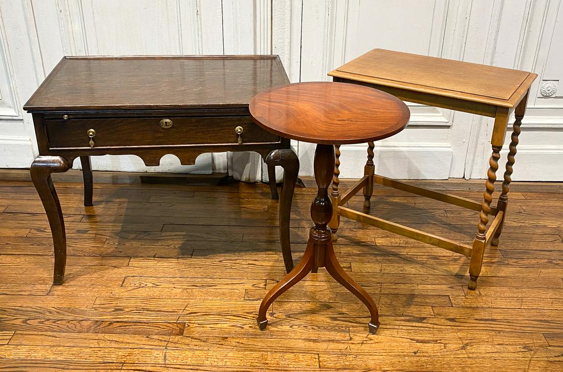 A Low Table And Two Small Side Tables (1 of 2)