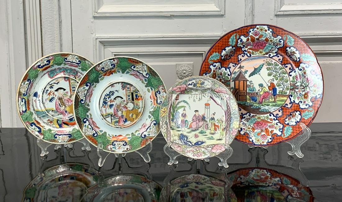 Four English Ironstone Plates (1 of 9)