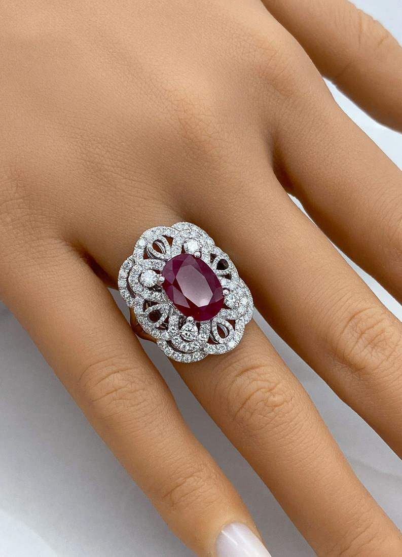GIA Ruby And Diamond Ring (1 of 7)
