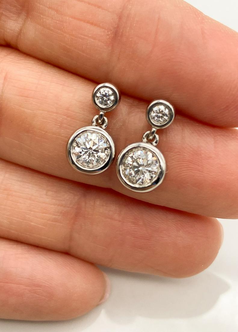 Diamond Stud Earrings, 14k White Gold (1 of 6)