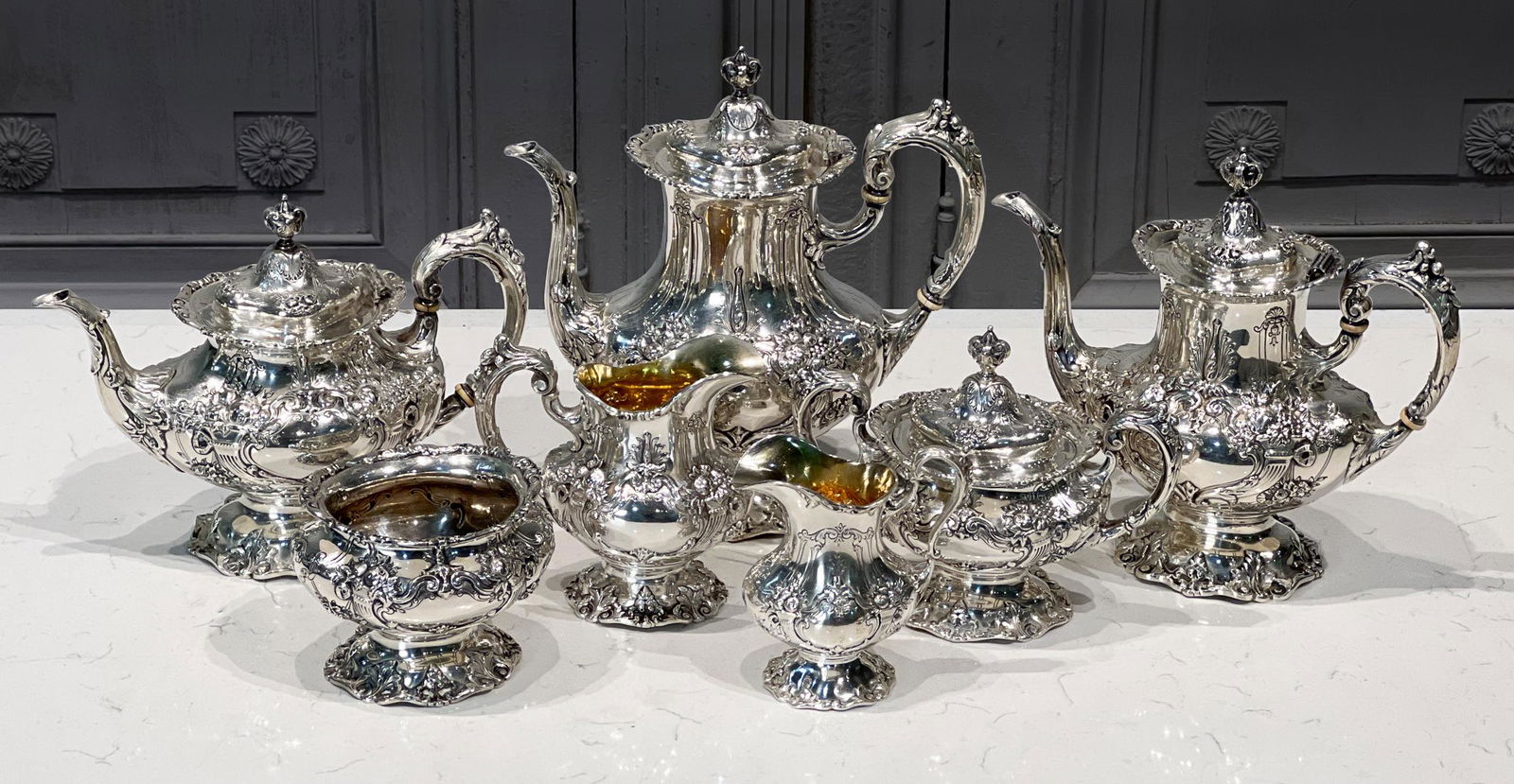 Reed & Barton Francis I Sterling Tea Service (1 of 19)
