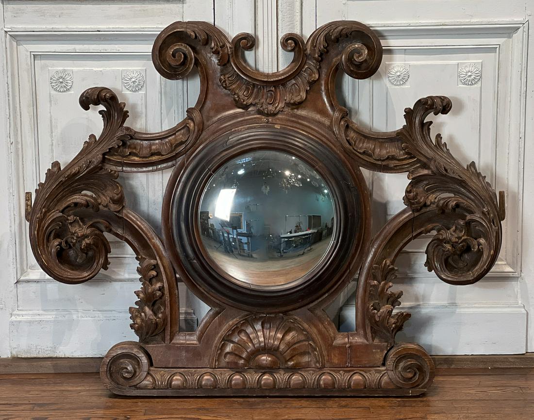 Large Antique Italian Carved Walnut Sorcier (1 of 10)