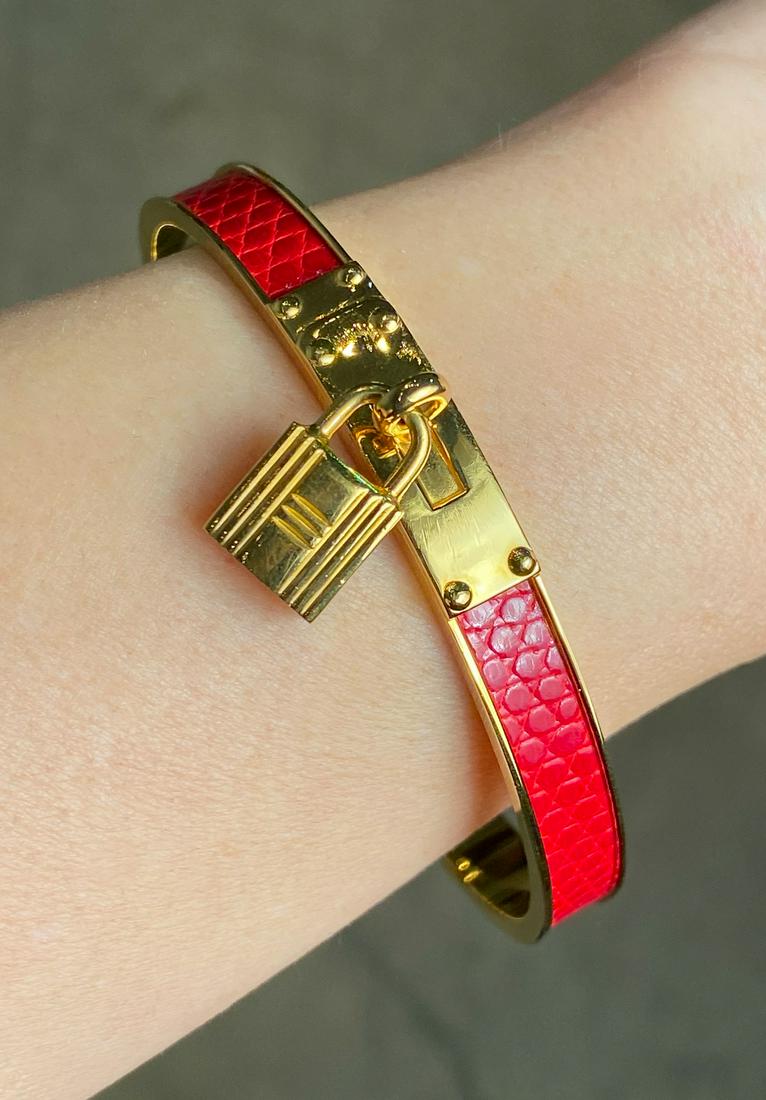 Hermes Kelly Lock Bangle Bracelet (1 of 2)