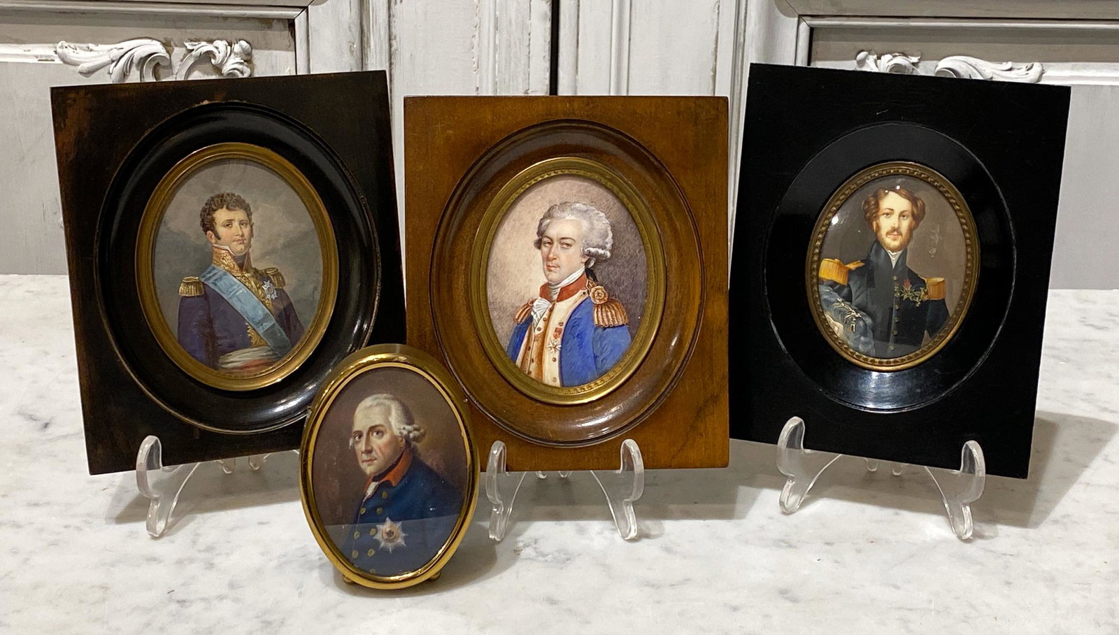 Four Miniature Portraits Of Italian Officers (1 of 4)