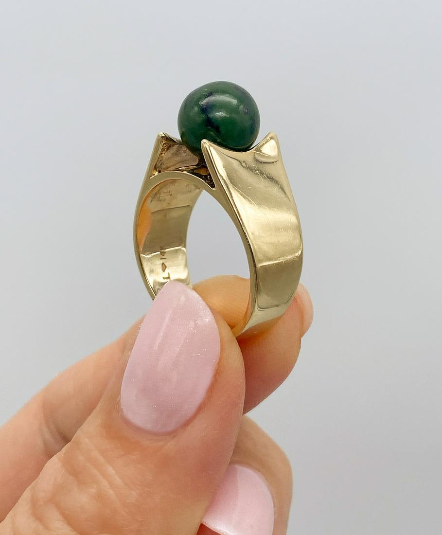 Nephrite Jade Sphere Ring (1 of 5)