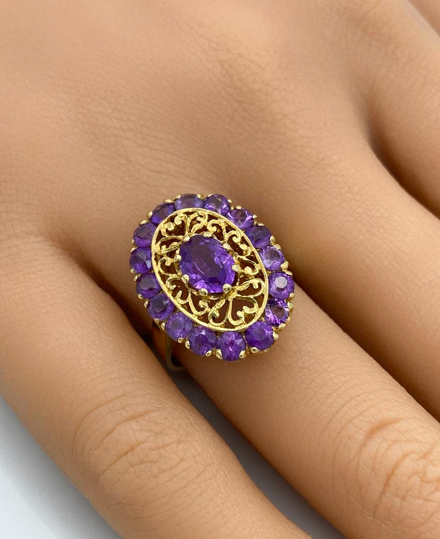 Antique Amethyst And 18k Ring (1 of 4)