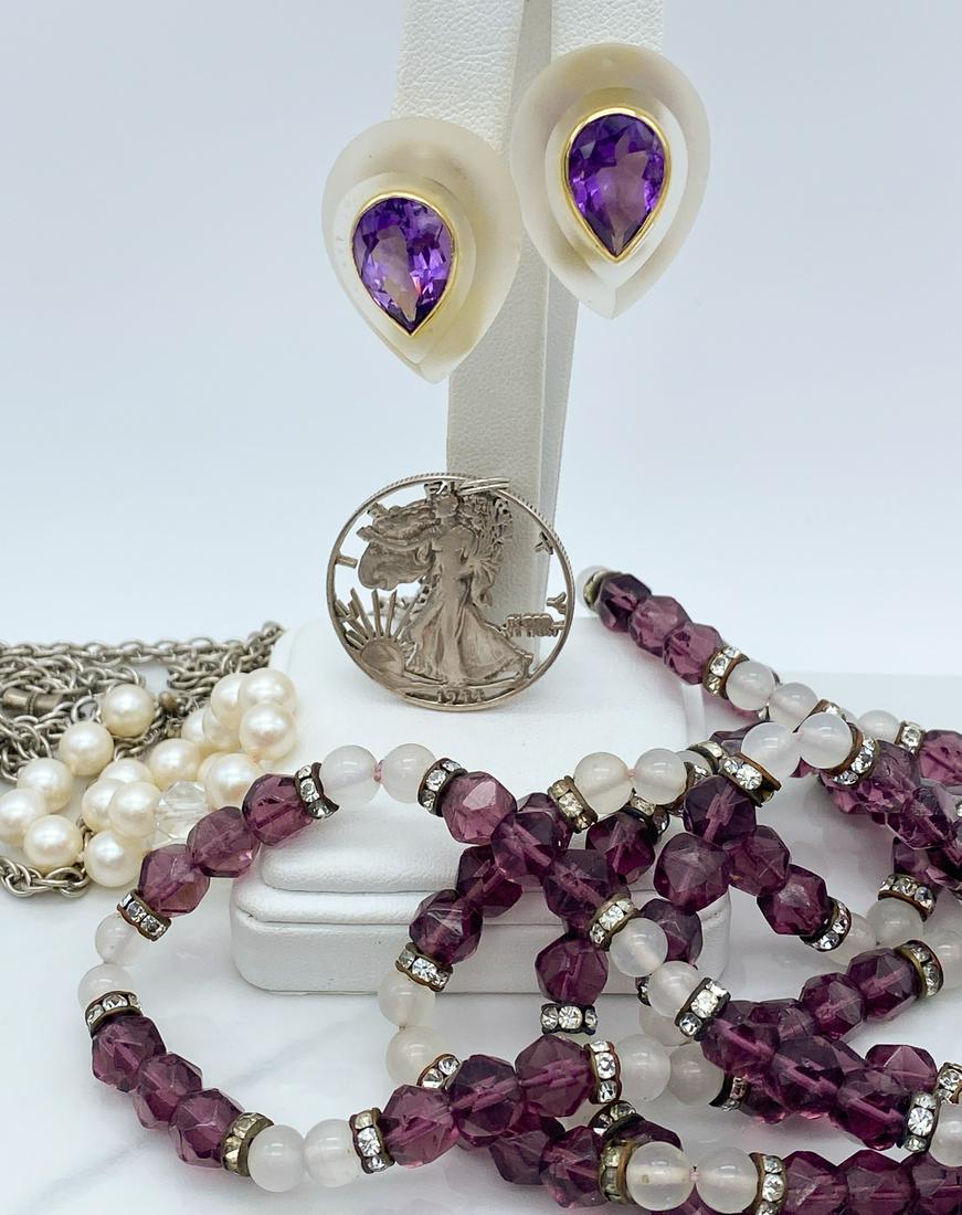 Group Of Quartz And Amethyst Jewelry (1 of 3)