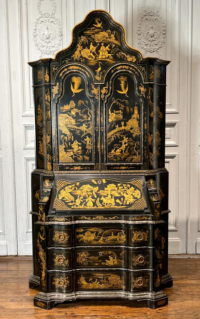 Alfonso Marina Chinoiserie Secretary Bookcase (1 of 16)