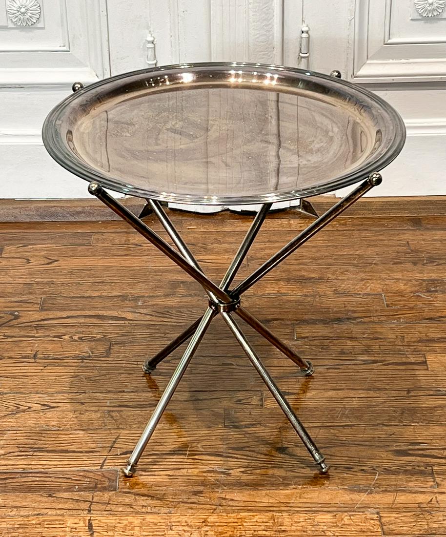 Large Silverplate Tray Table (1 of 7)
