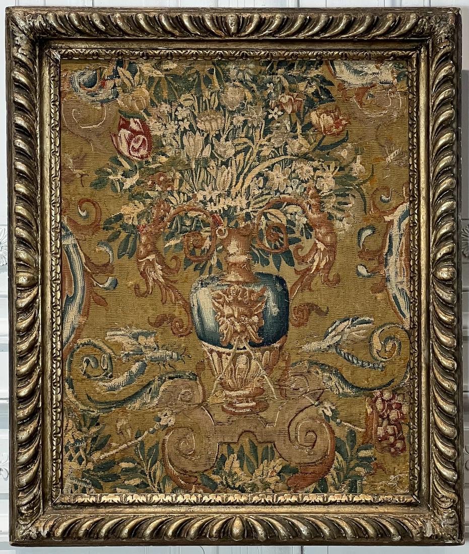 Framed Franco Flemish Tapestry Fragment (1 of 10)