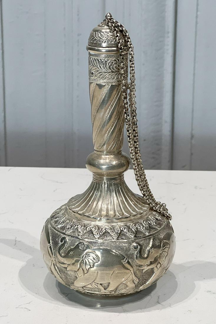Indian Sterling Silver Surahi Water Flask (1 of 7)
