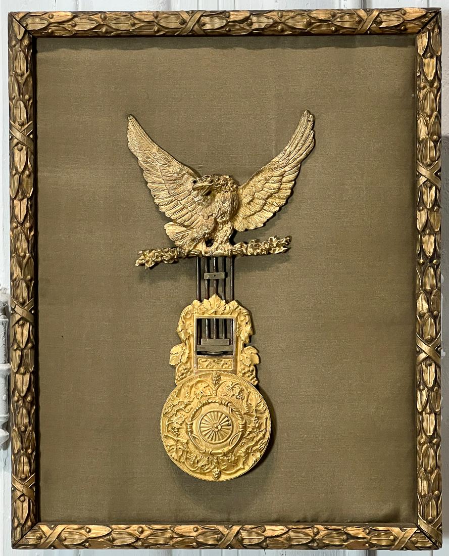 French Ormolu Bronze Pendulum Framed (1 of 6)