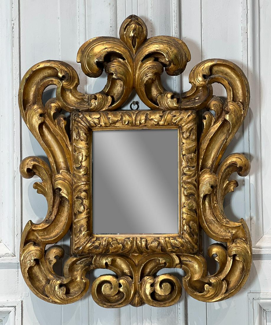 Italian Baroque Giltwood Mirror (1 of 7)