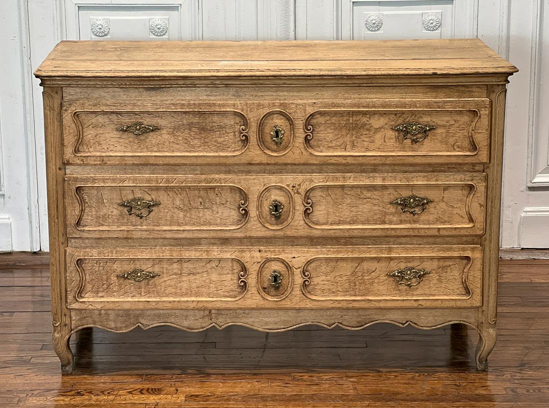 Louis XVI Bleached Oak Commode (1 of 8)