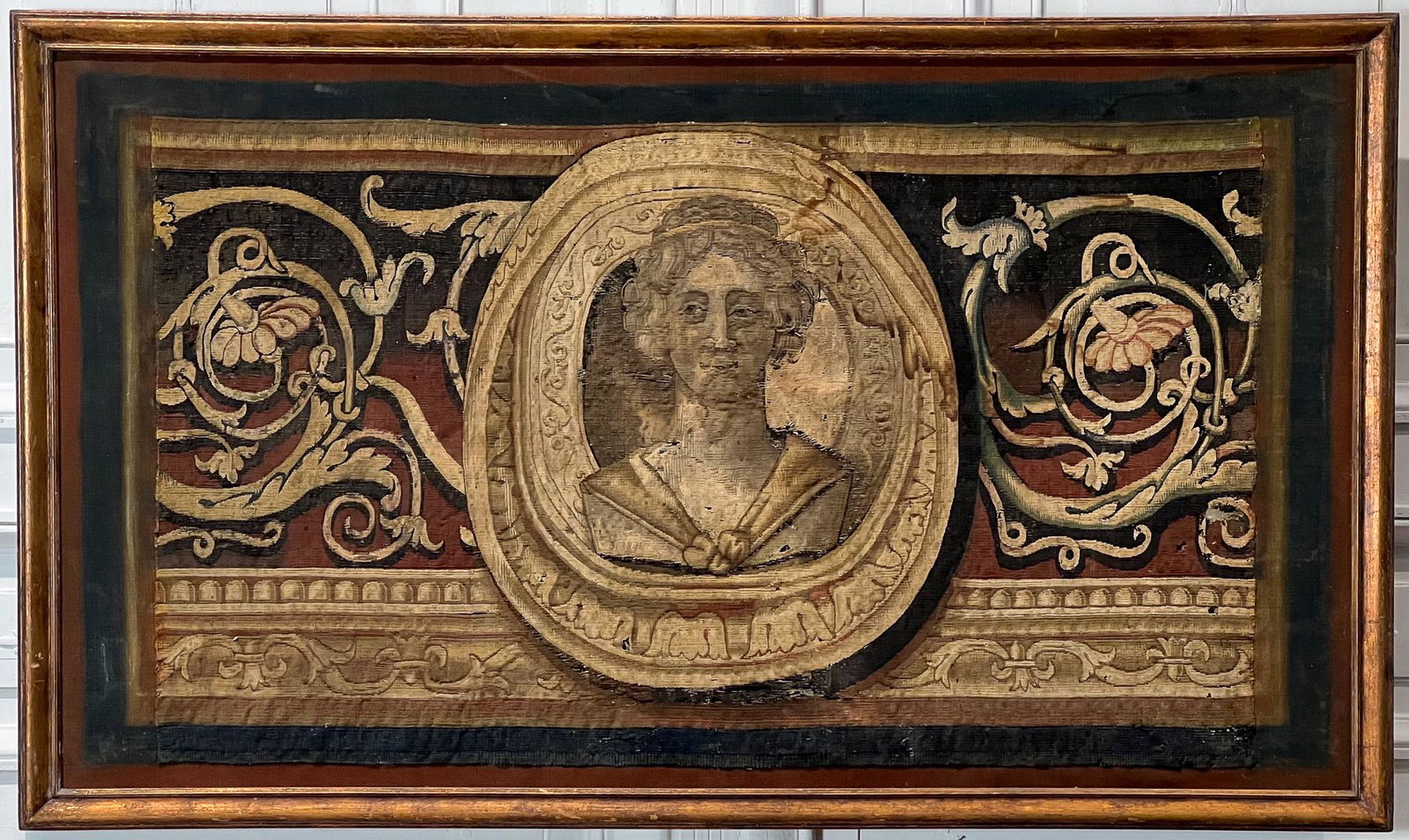 Framed Franco Flemish Tapestry Fragment (1 of 10)