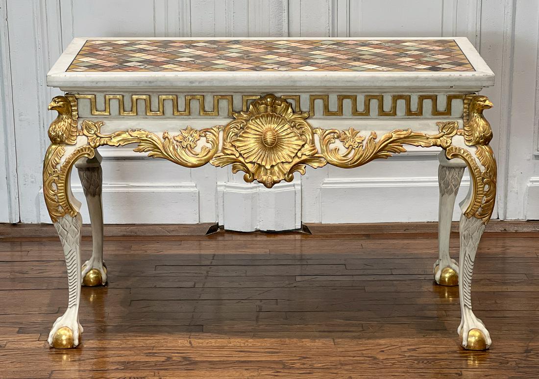 Fine Italian Specimen Marble Top Console (1 of 7)