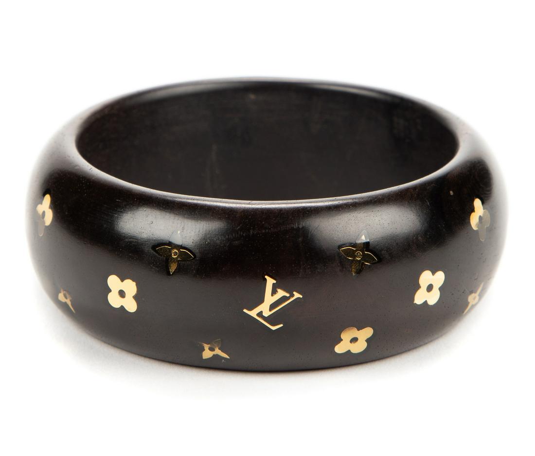 Louis Vuitton Sylvania Wood Bangle Bracelet (1 of 2)