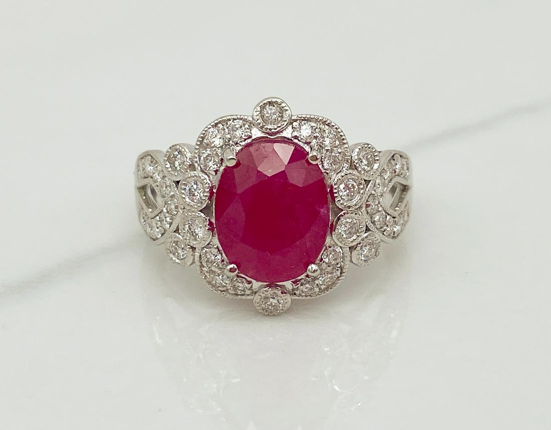 GIA Certified Rare Natural African Ruby Ring (1 of 8)