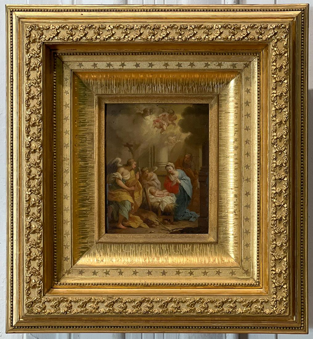 Old Master Nativity Scene Painting (1 of 10)
