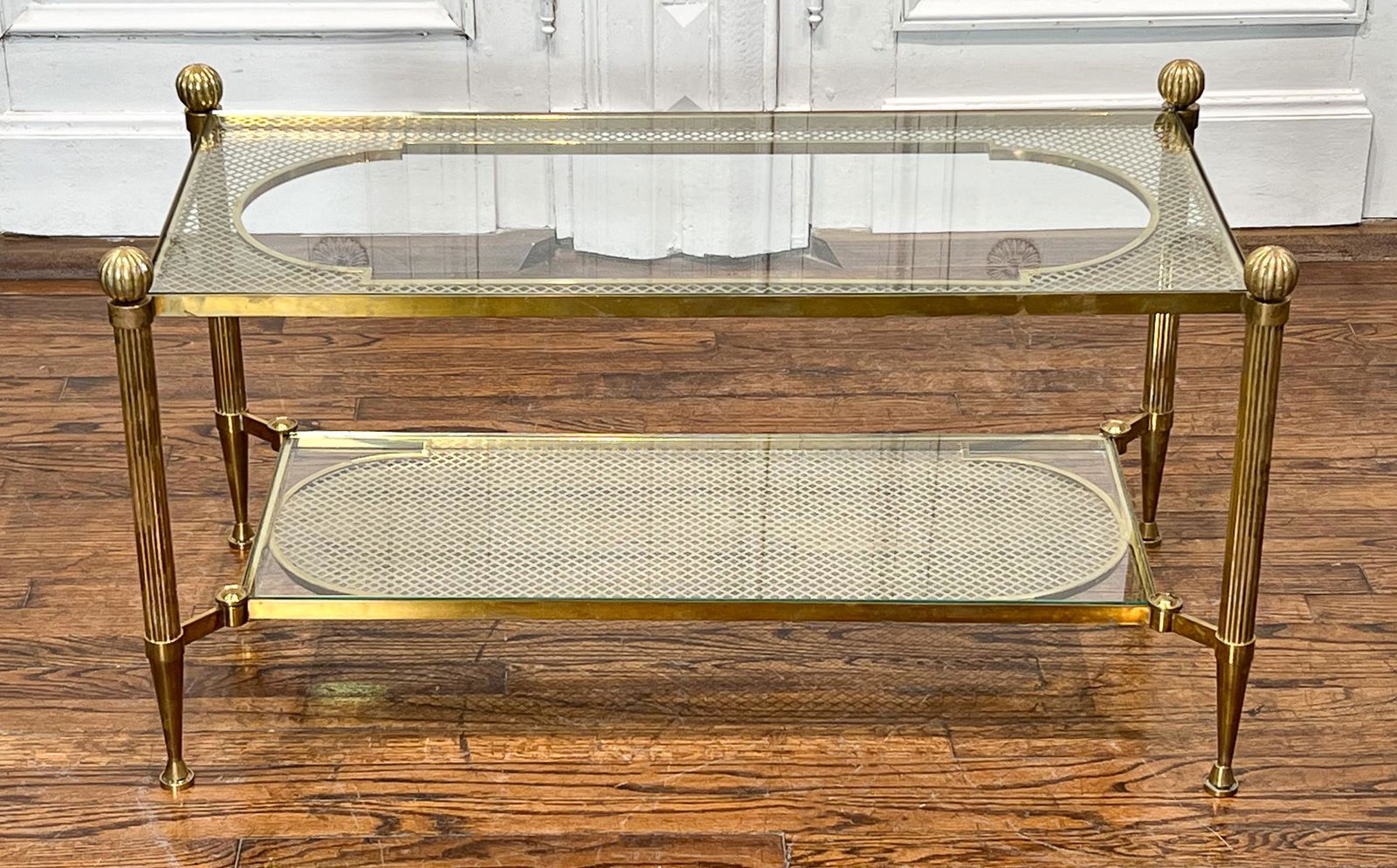 Maison Jansen Style Brass Coffee Table (1 of 8)