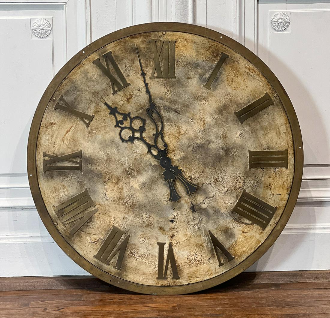 Large Bronze Clock Face (1 of 6)