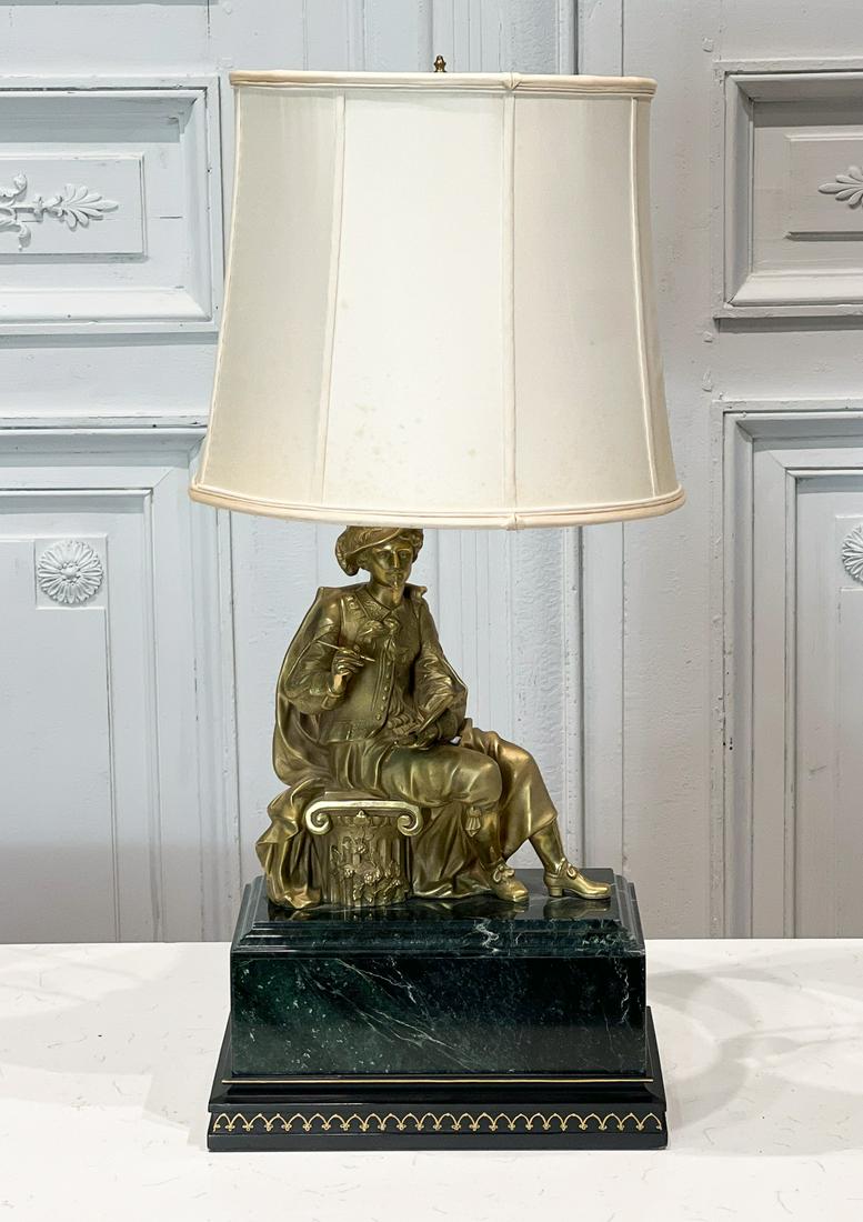 Bronze Figure Of An Artist As Table Lamp (1 of 9)