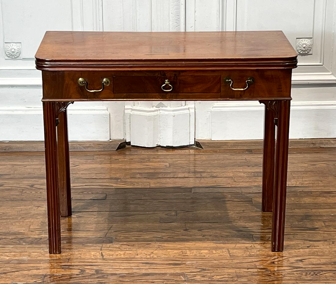 Chippendale Style Mahogany Game Table (1 of 10)