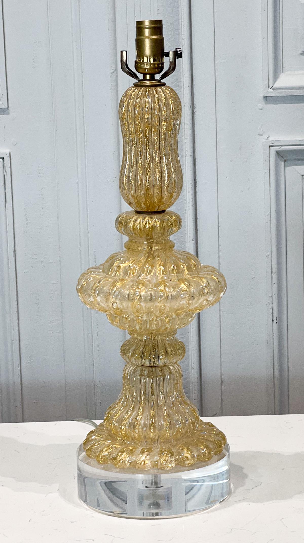 Venetian Murano Glass Table Lamp (1 of 8)