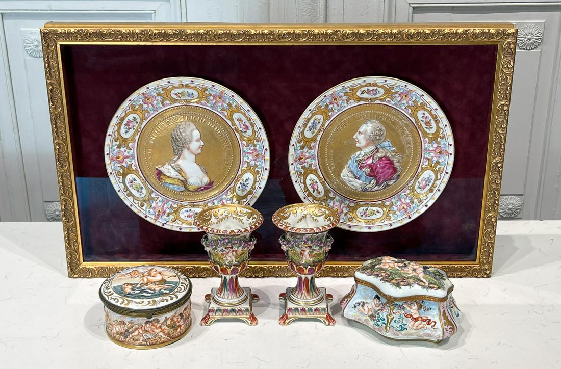 Six Capo Di Monte Porcelain Items (1 of 11)