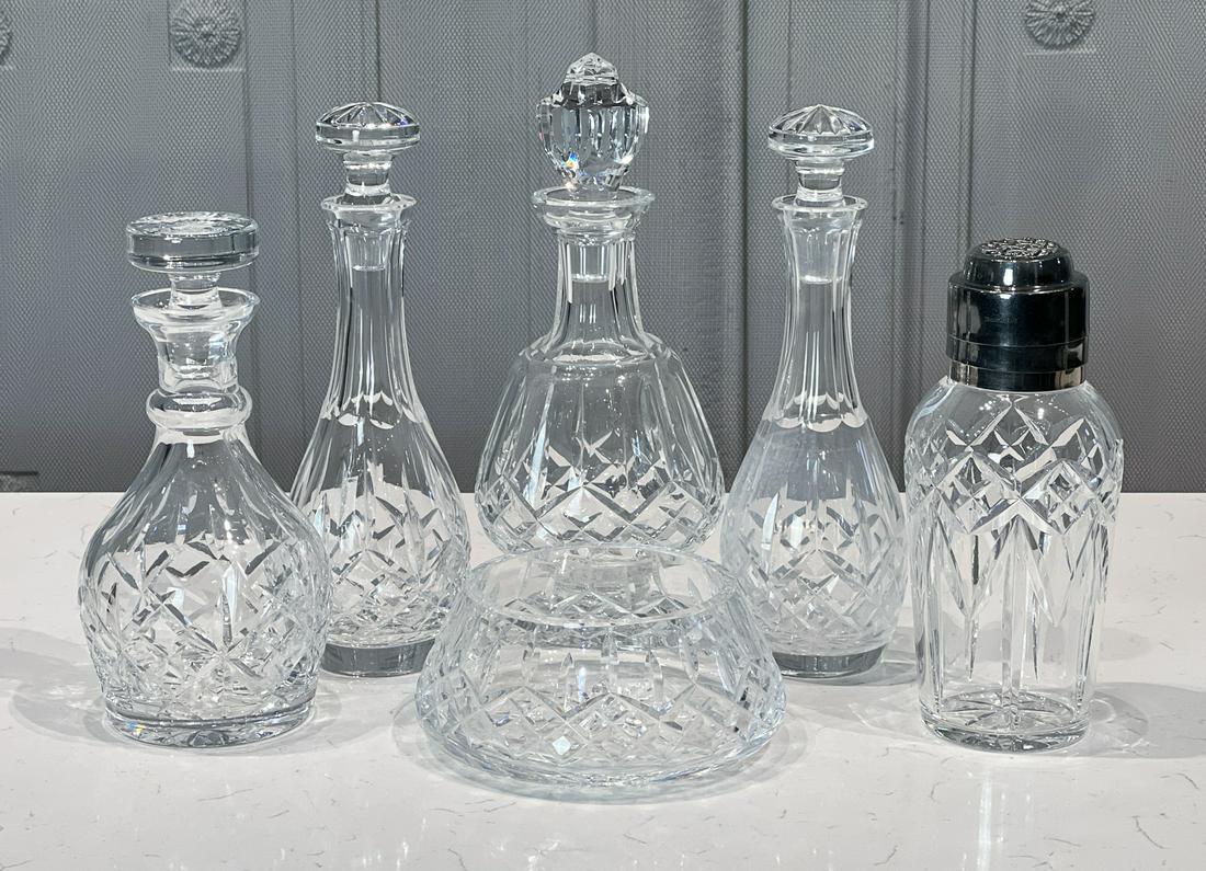 Six Waterford Aragon And Other Bar Items (1 of 7)