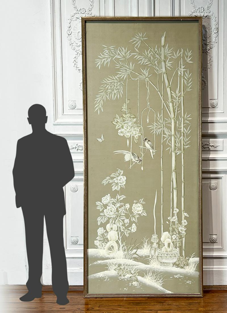 Large De Gournay Style Painted Screen Panel (1 of 10)