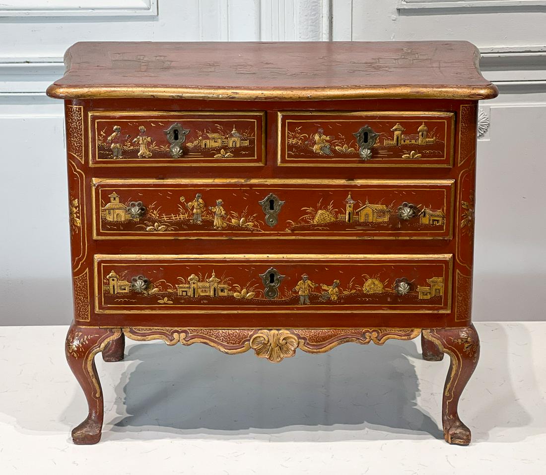 Antique Chinoiserie Miniature Chest (1 of 9)