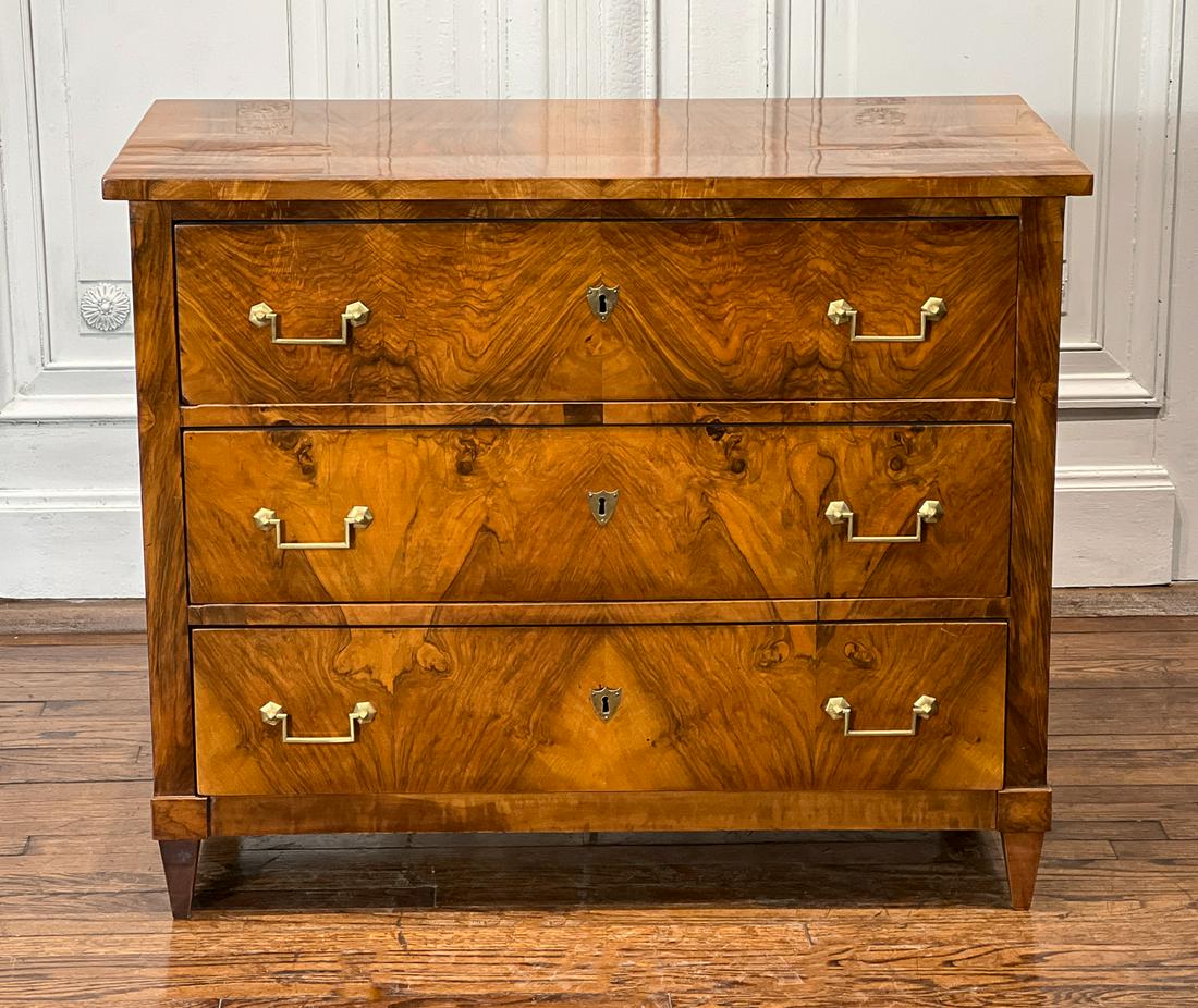 Biedermeier Walnut Commode Chest (1 of 8)
